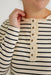 Whitley Ruffle Top in Black Stripes - Whitley Ruffle Top in Black Stripes - S - Salt and Honey