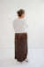 Vivienne Floral Midi Skirt in Velvet Brown - Vivienne Floral Midi Skirt in Velvet Brown - S - Salt and Honey