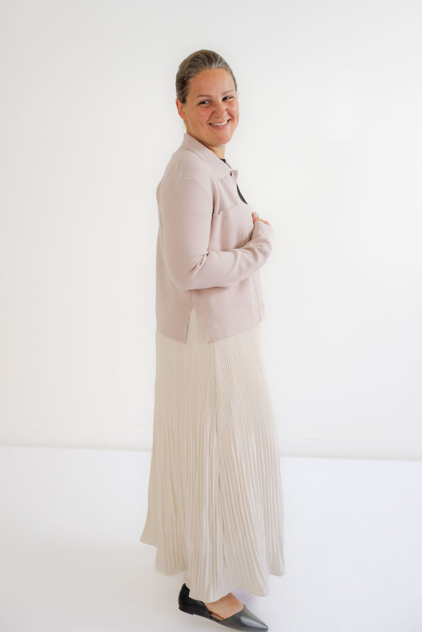 Etta Pleated Maxi Skirt in Soy - Etta Pleated Maxi Skirt in Soy - S - Salt and Honey