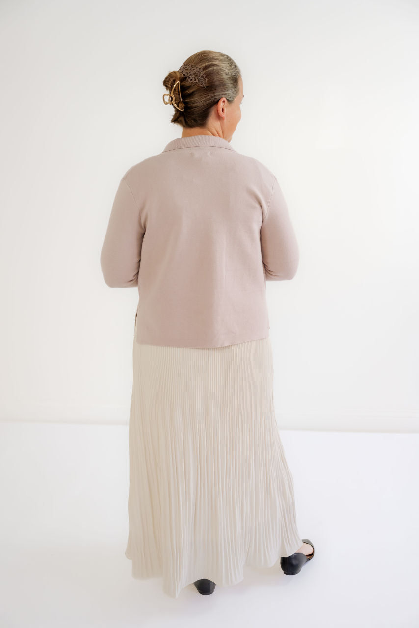 Etta Pleated Maxi Skirt in Soy - Etta Pleated Maxi Skirt in Soy - S - Salt and Honey