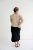Serene Bow Tie Neck Button Down Cardigan- FINAL SALE - Womens - Outerwear - Cardigans