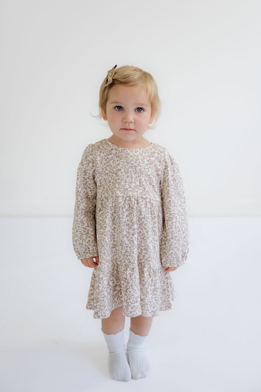 Sofia Girls Long Sleeve Tiered Dress - Sofia Girls Long Sleeve Tiered Dress - 6-12 months - Salt and Honey