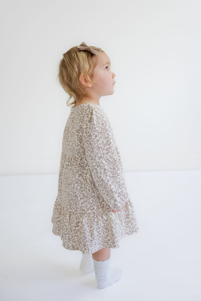 Sofia Girls Long Sleeve Tiered Dress - Sofia Girls Long Sleeve Tiered Dress - 6-12 months - Salt and Honey