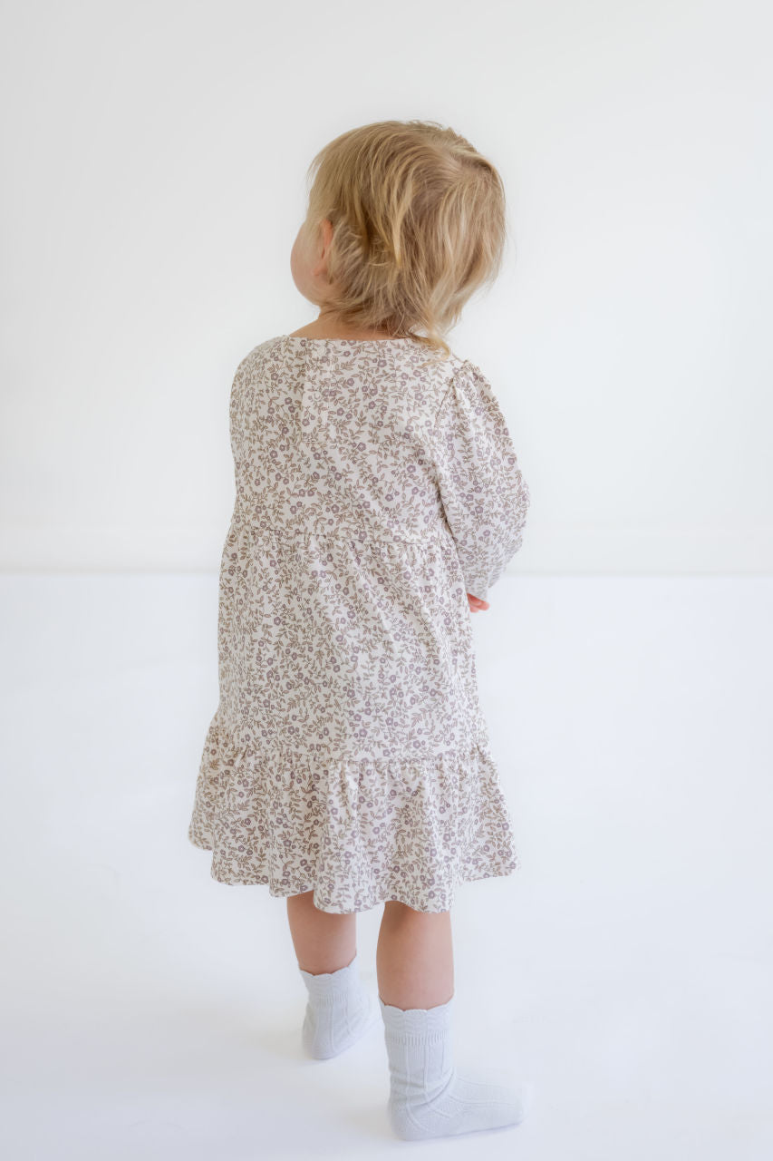 Sofia Girls Long Sleeve Tiered Dress - Sofia Girls Long Sleeve Tiered Dress - 6-12 months - Salt and Honey