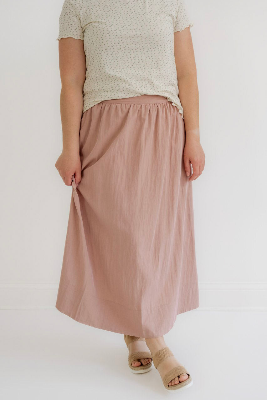 Maya Midi Skirt in Rose - Womens - Bottoms - Skirt