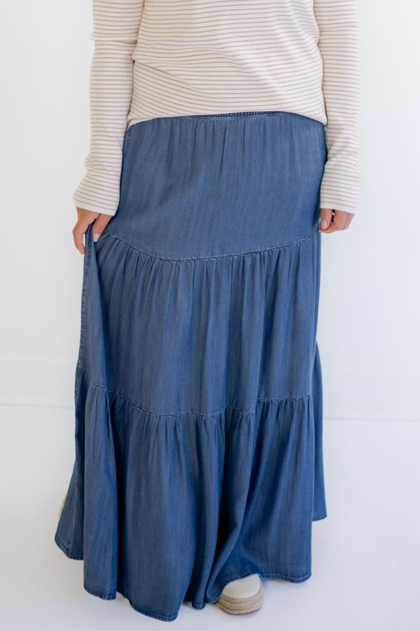 Mia Tiered Tencil Skirt - FINAL SALE