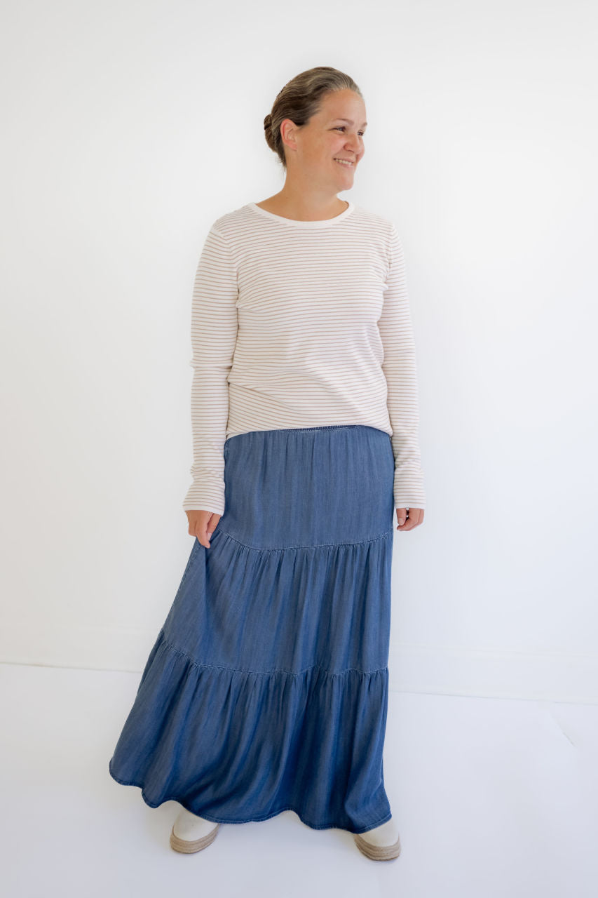 Mia Tiered Tencil Skirt - FINAL SALE