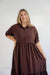Portlyn Button Midi Dress in Espresso - FINAL SALE - Portlyn Button Midi Dress in Espresso - FINAL SALE - XS - Salt and Honey