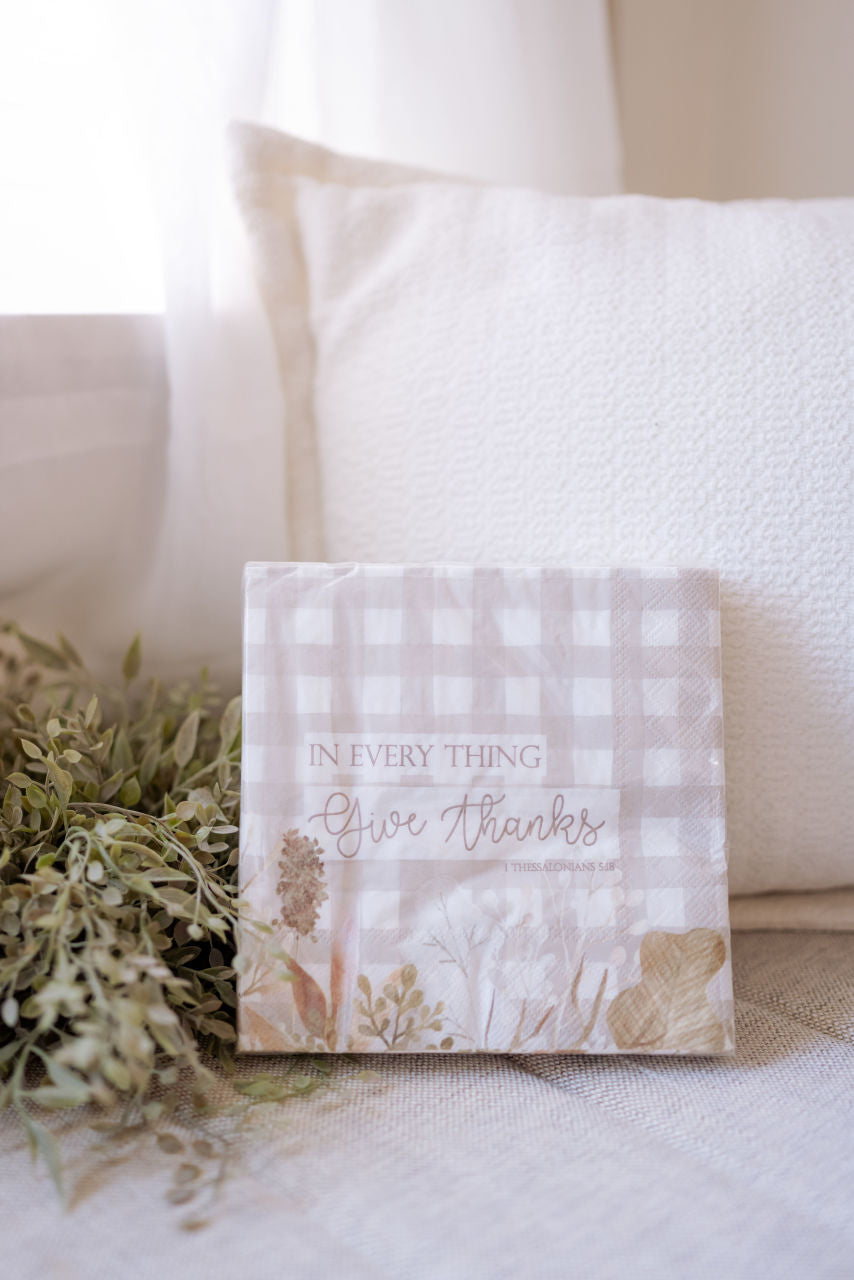 Give Thanks Paper Napkins - Home - Kitchen - Serving