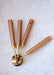 Gold Stainless Steel Measuring Spoon Set - Gold Stainless Steel Measuring Spoon Set - Default Title - Salt and Honey