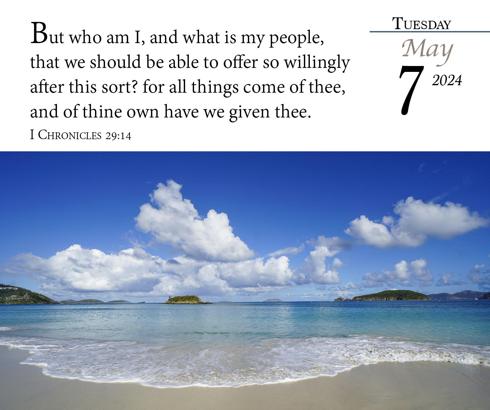 2024 Verse for the Day Bible Calendar with KJV Scripture