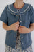 Jaymes Denim Peter Pan Collar Top - FINAL SALE - Jaymes Denim Peter Pan Collar Top - FINAL SALE - S - Salt and Honey