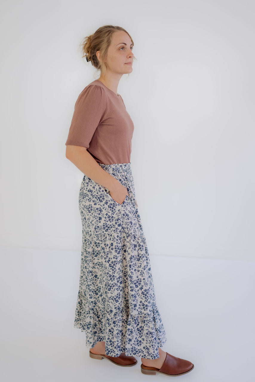 Maysen Knit Sweater Top in Marsala - Maysen Knit Sweater Top in Marsala - S - Salt and Honey