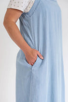 Kinsley Midi Chambray Overall Dress - Womens - Dresses
