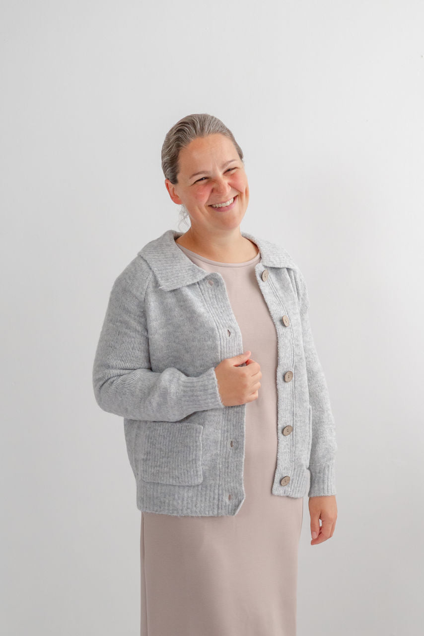 Milford Soft Button Jacket in Dove