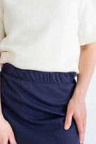 Loretta Knit Maxi Skirt in Navy - FINAL SALE - Loretta Knit Maxi Skirt in Navy - FINAL SALE - XS (36) - Salt and Honey