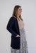 Cally Open Front Cardigan in Navy - Cally Open Front Cardigan in Navy - XS - Salt and Honey