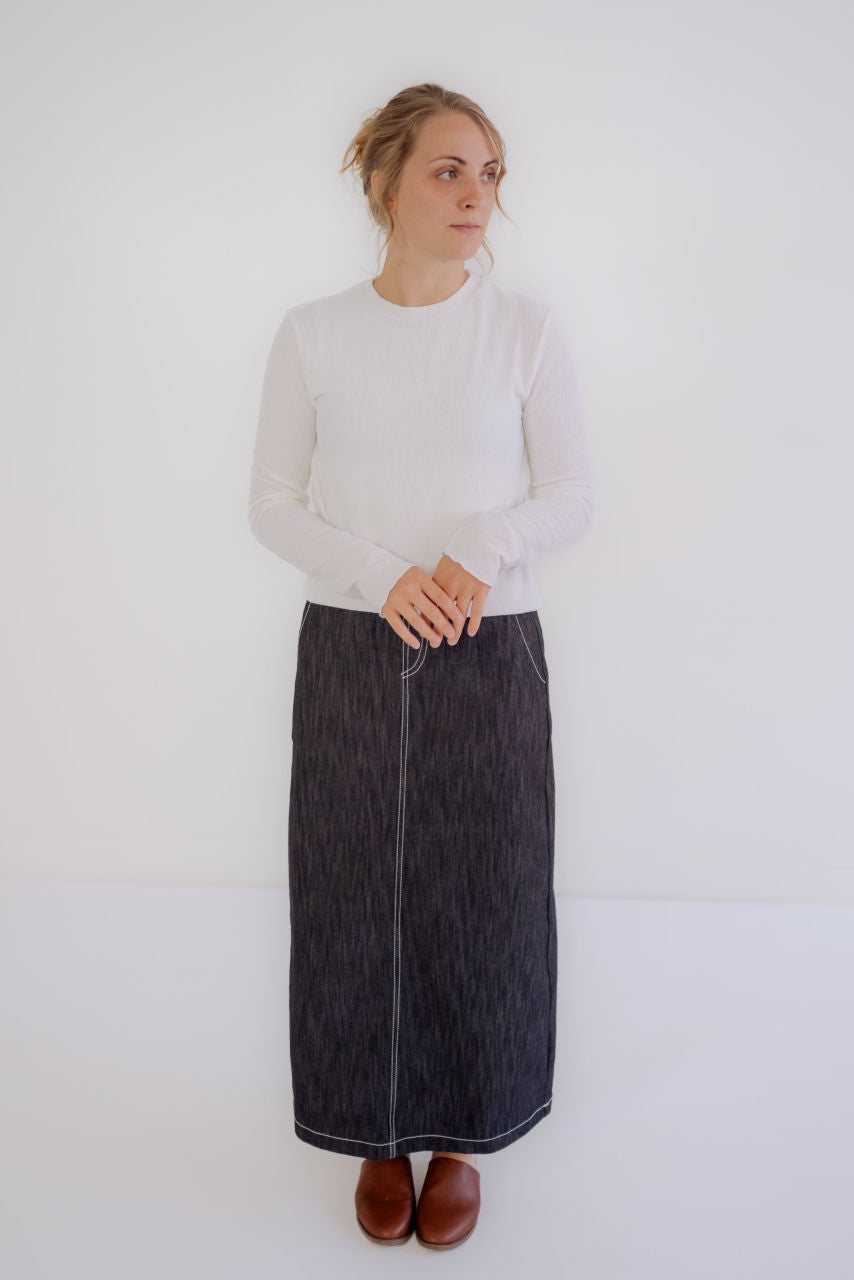 Linnea Crinkled Knit Top in Ivory - Linnea Crinkled Knit Top in Ivory - S - Salt and Honey