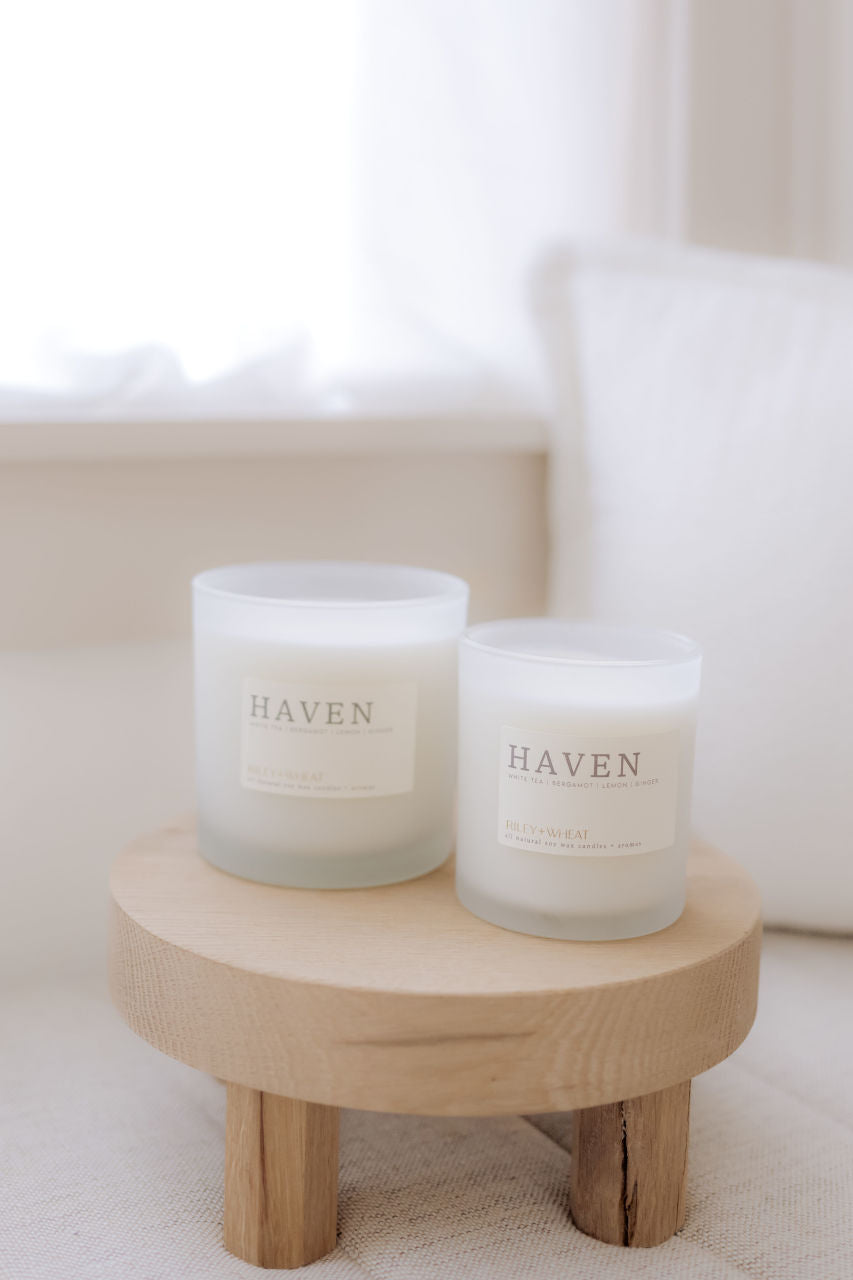 Haven Scented Candle (Large) - Haven Scented Candle (Large) - Default Title - Salt and Honey