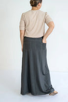 Caroline Knit Maxi Skirt in Gray - Caroline Knit Maxi Skirt in Gray - XS - Salt and Honey