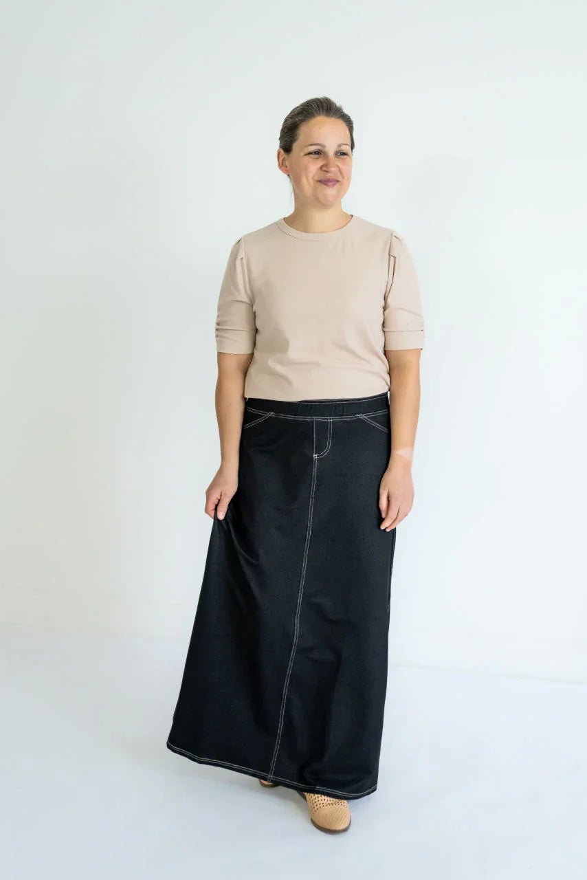Caroline Knit Maxi Skirt in Black - Caroline Knit Maxi Skirt in Black - XS - Salt and Honey