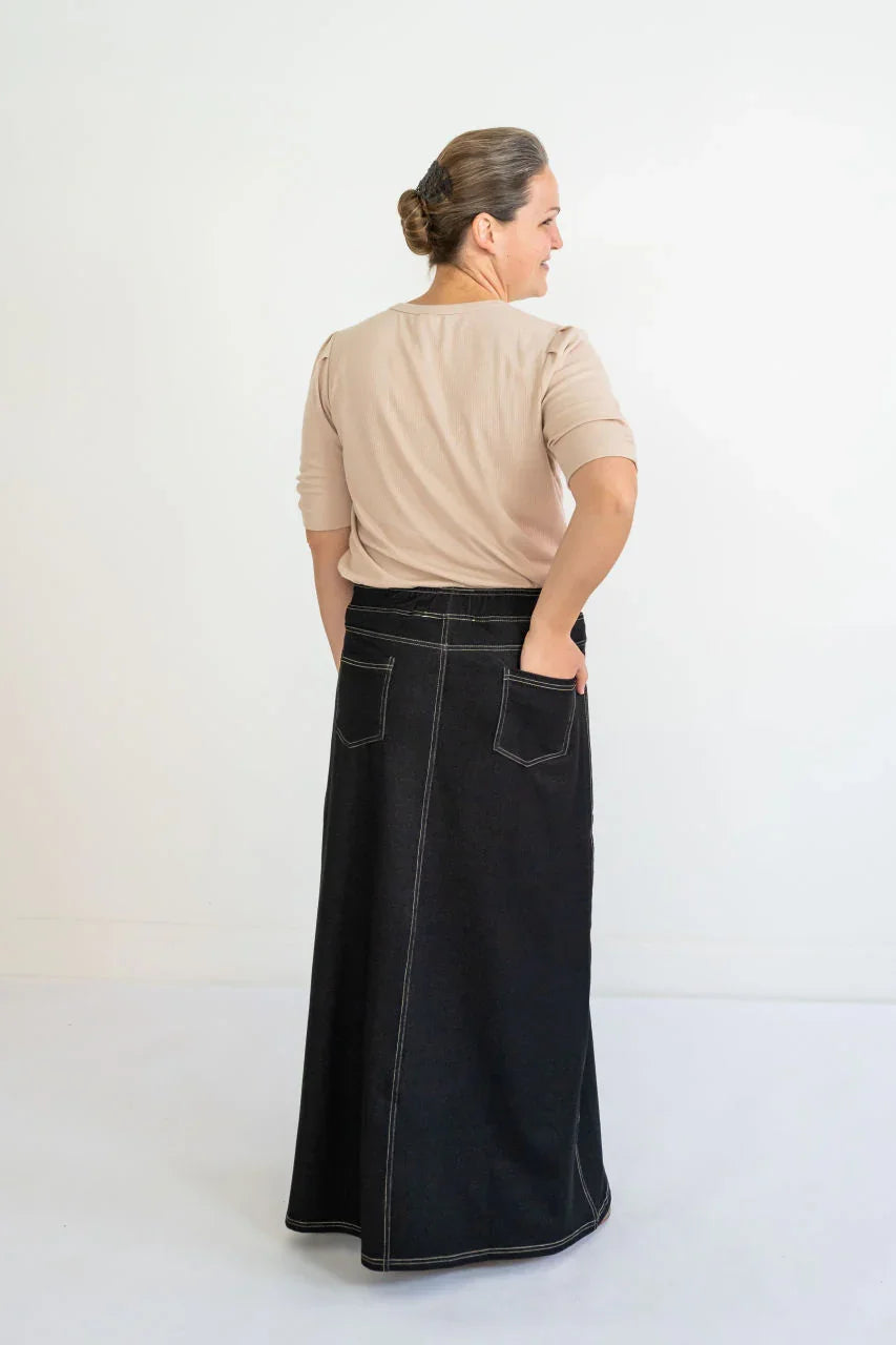 Caroline Knit Maxi Skirt in Black - Caroline Knit Maxi Skirt in Black - XS - Salt and Honey