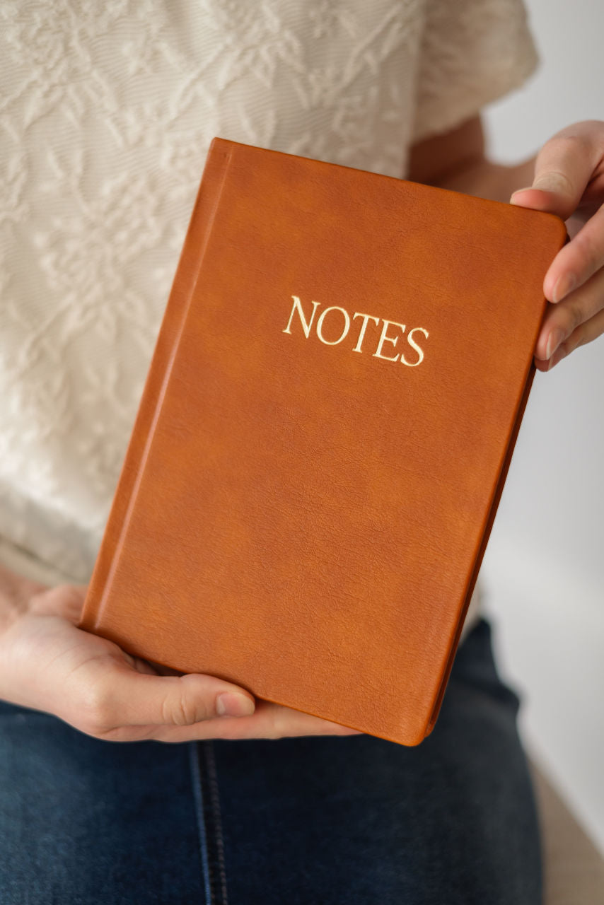 "Notes" Leather Notebook