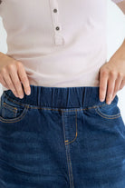 Reese Denim Maxi Skirt in Dark Wash - Reese Denim Maxi Skirt in Dark Wash - S - Salt and Honey