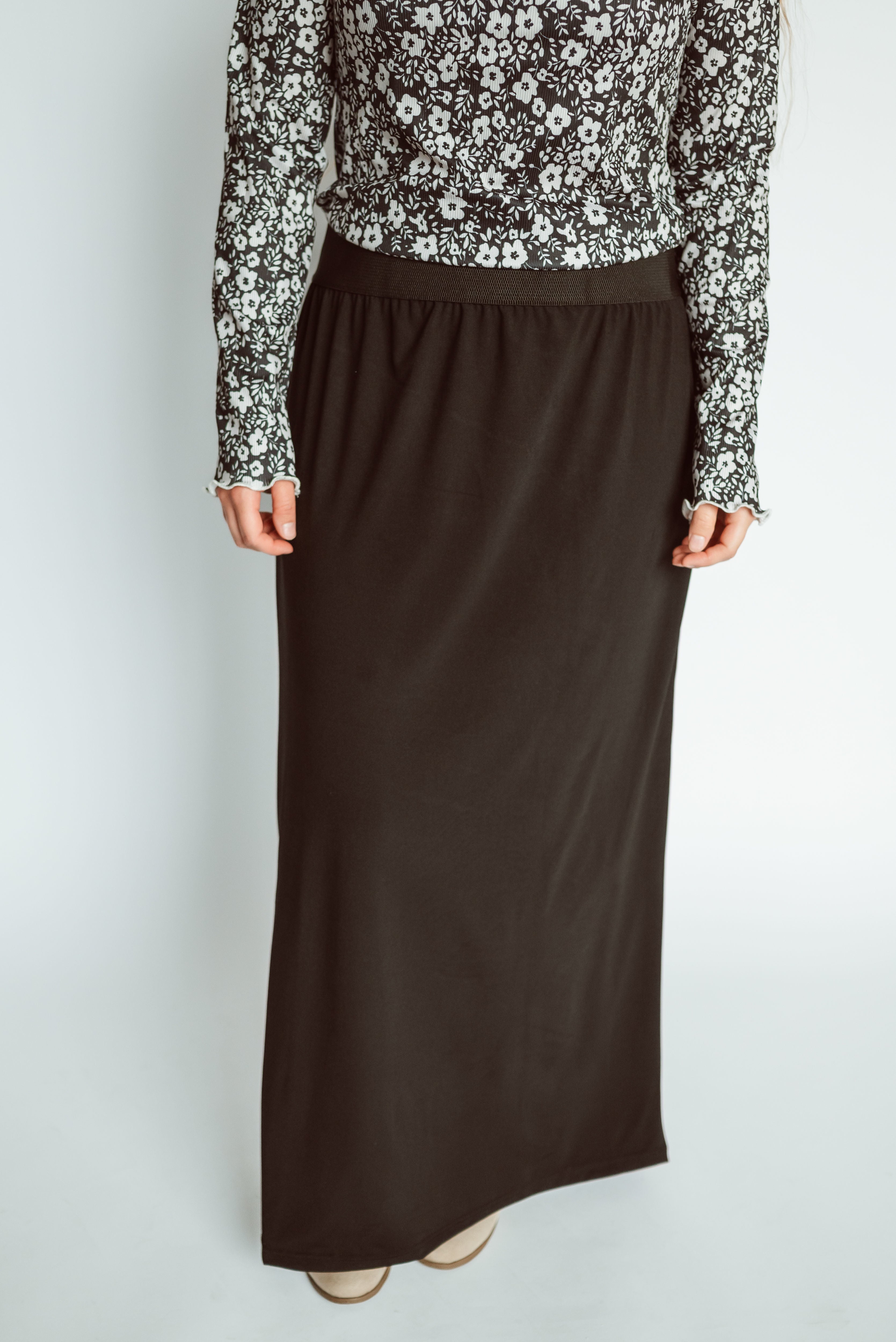 Claire Maxi Skirt in Black
