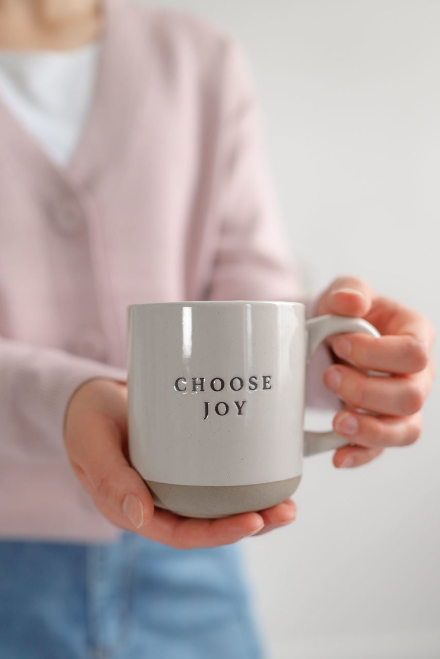 Choose Joy Stoneware Coffee Mug