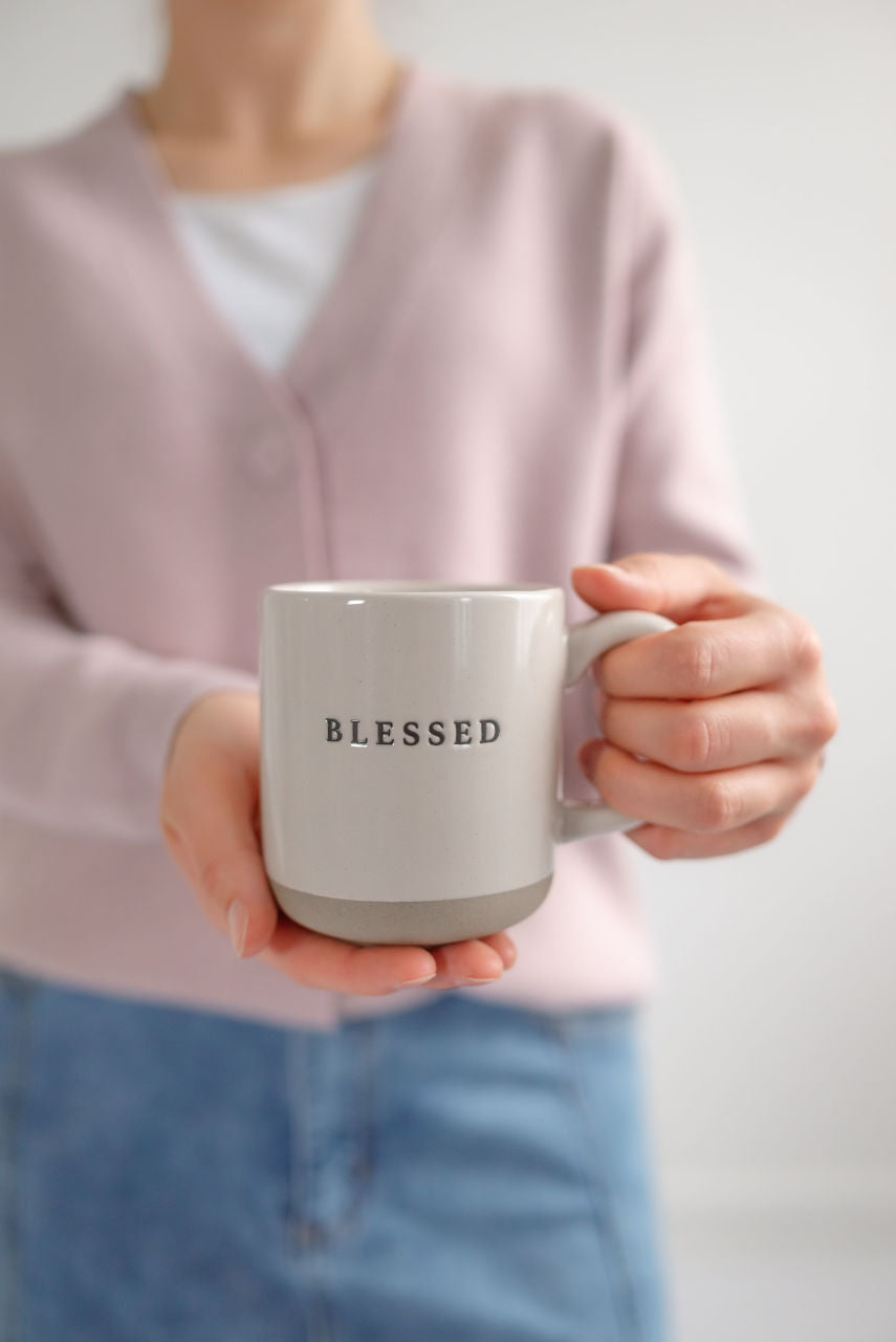 Blessed Stoneware Coffee Mug