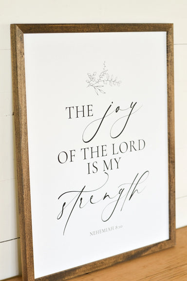 The Joy of the Lord Framed Art - The Joy of the Lord Framed Art - Default Title - Salt and Honey