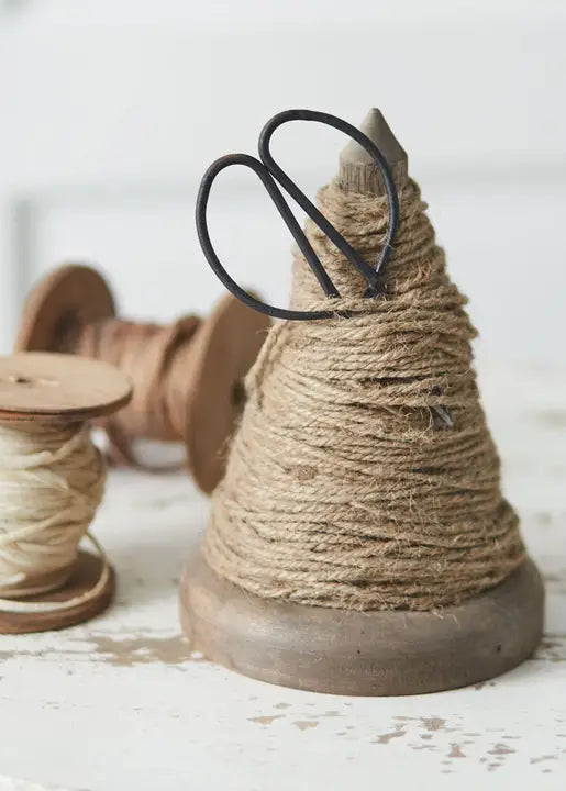 Spindle Twine Holder with Scissors - Spindle Twine Holder with Scissors - Default Title - Salt and Honey