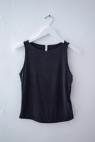 Alora Silky Layering Tank In Black - Alora Silky Layering Tank In Black - S - Salt and Honey