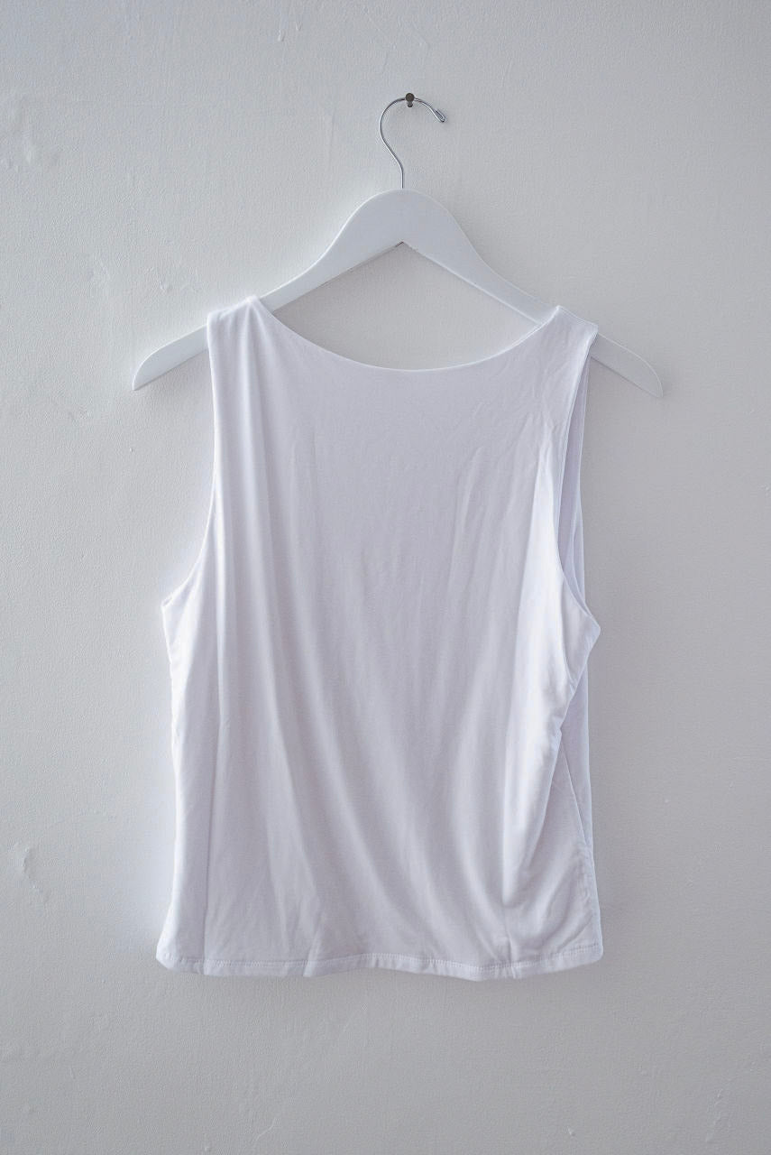 Alora Silky Layering Tank In Ivory