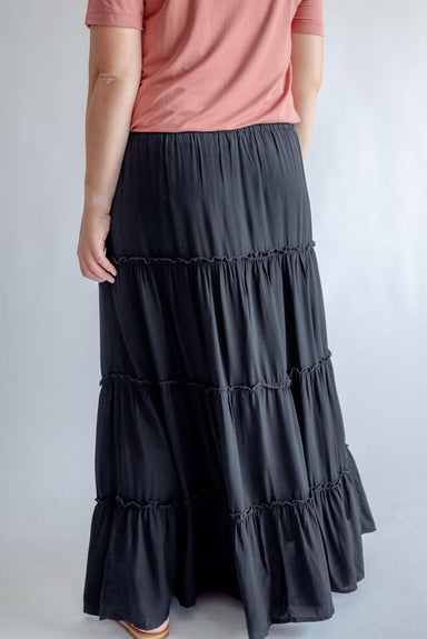 Audrey Maxi Skirt in Black - Audrey Maxi Skirt in Black - undefined - Salt and Honey