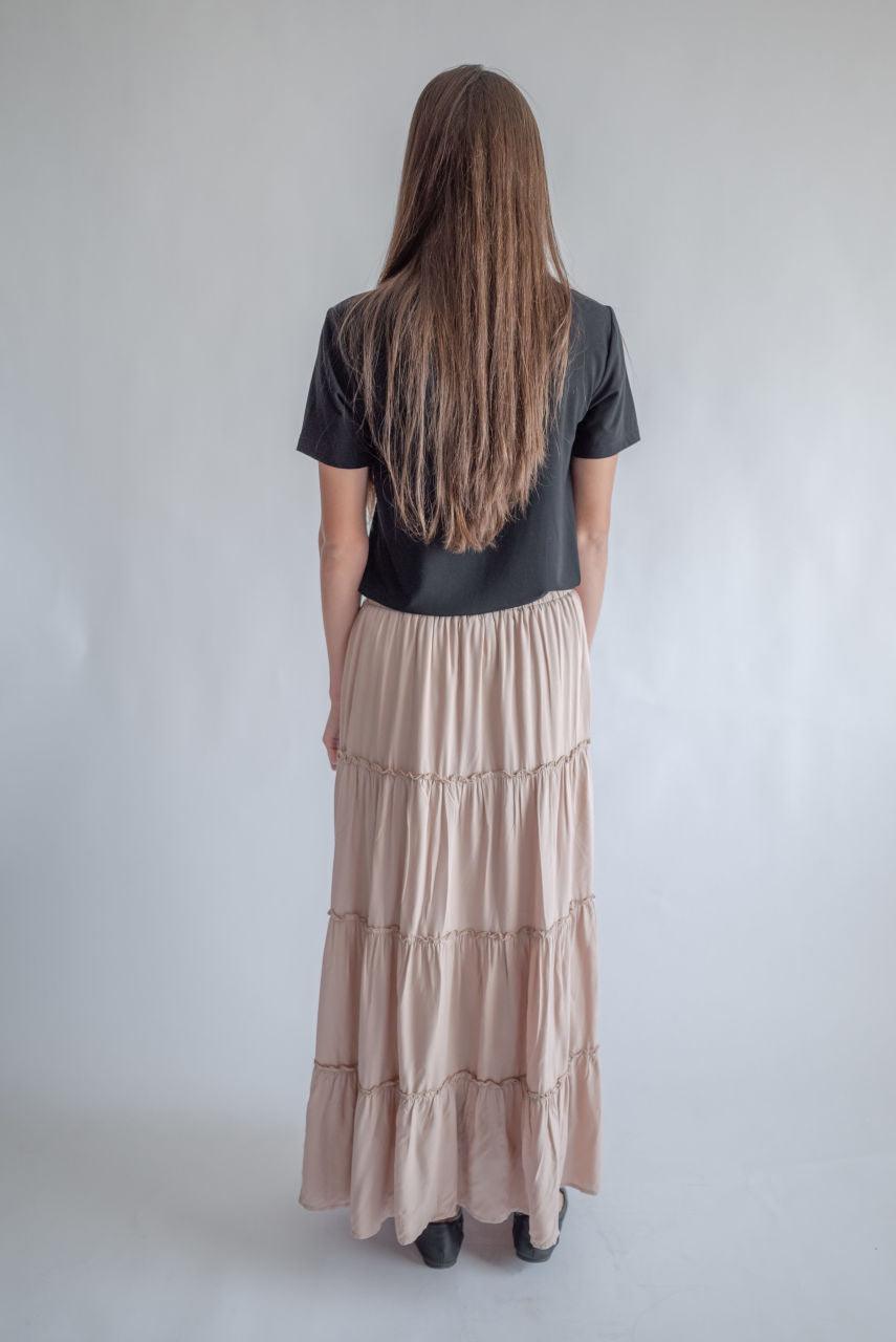 Audrey Maxi Skirt in Sand - FINAL SALE