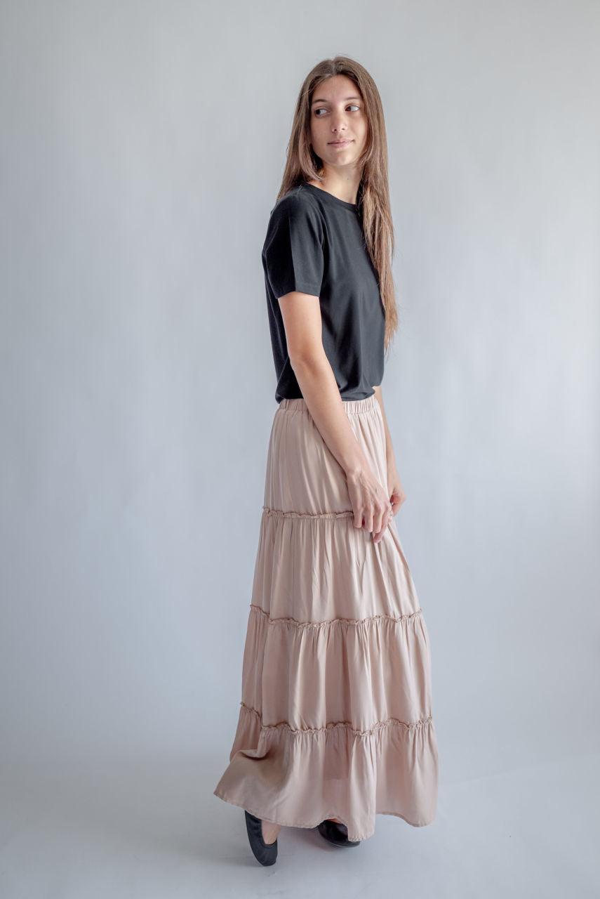 Audrey Maxi Skirt in Sand - FINAL SALE