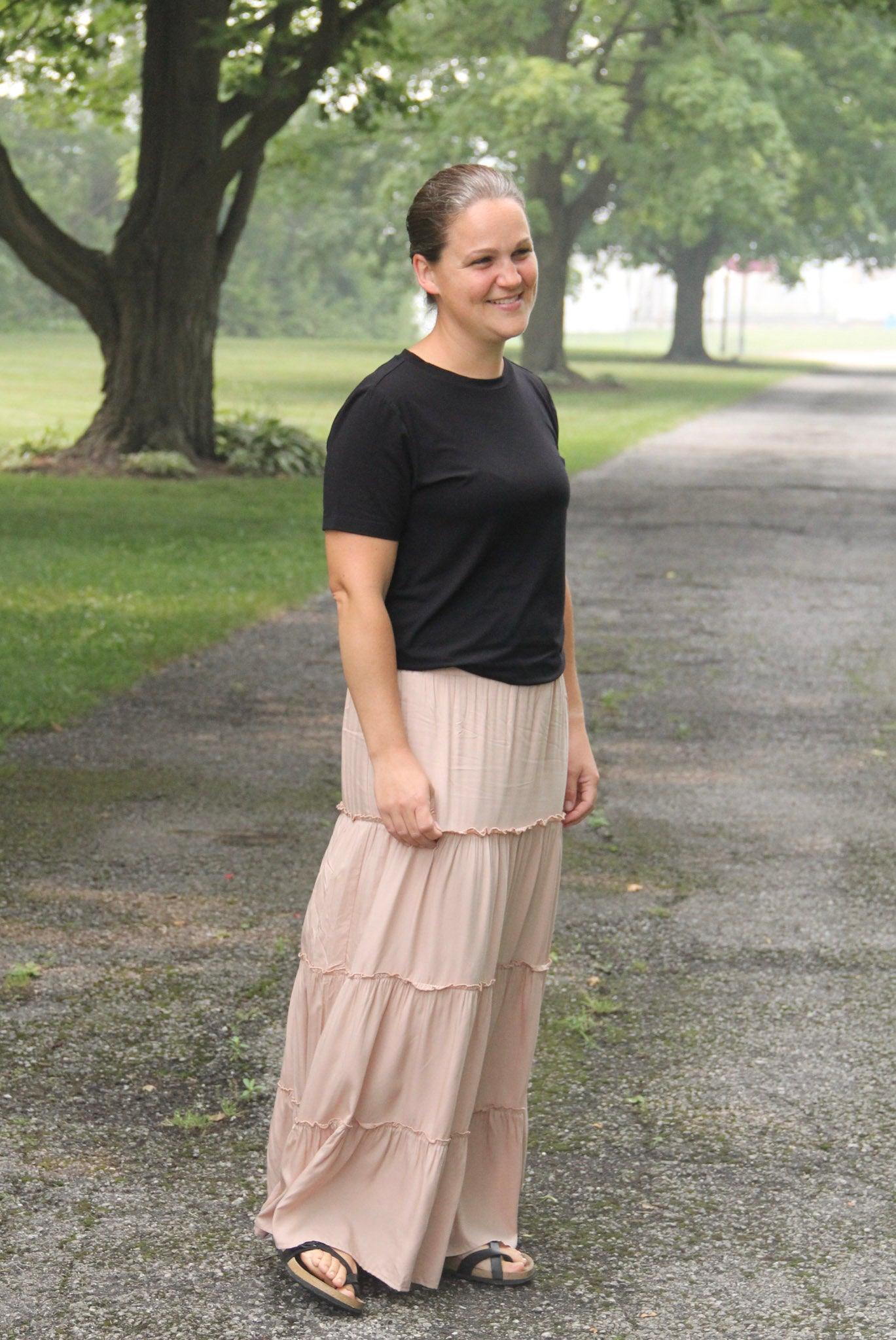 Audrey Maxi Skirt in Sand - FINAL SALE