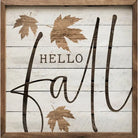 Hello Fall Leaf Whitewash 4x4x1 - FINAL SALE - Hello Fall Leaf Whitewash 4x4x1 - FINAL SALE - Default Title - Salt and Honey