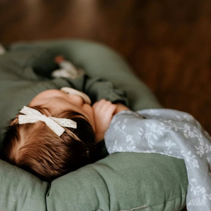 Muslin Swaddle Baby Blanket in Bloom Blue