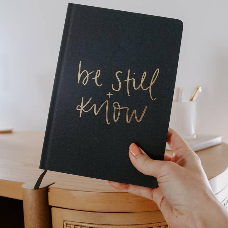 Be Still and Know Fabric Journal - Be Still and Know Fabric Journal - undefined - Salt and Honey