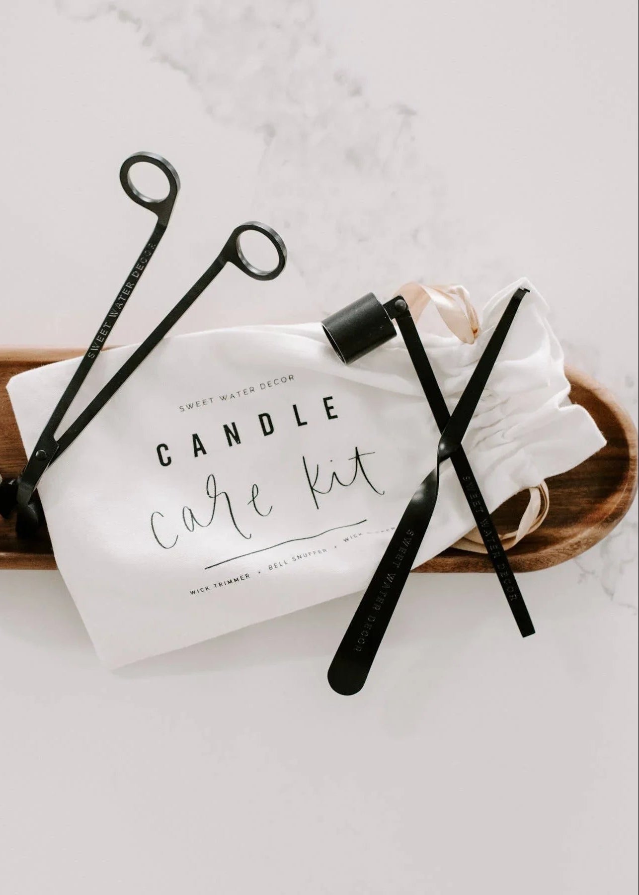 Black Candle Care Kit - Black Candle Care Kit - Default Title - Salt and Honey