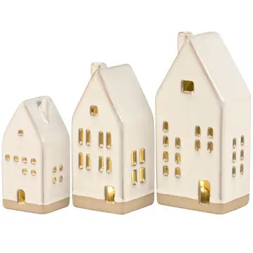 Lighted House Figurine Set - Lighted House Figurine Set - Default Title - Salt and Honey