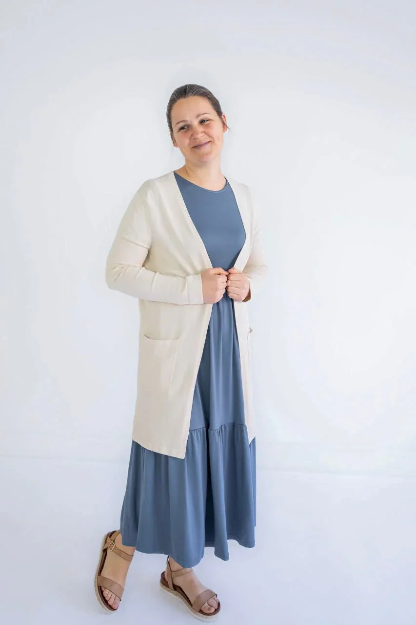 Cally Open Front Cardigan in Cream - Cally Open Front Cardigan in Cream - XS - Salt and Honey