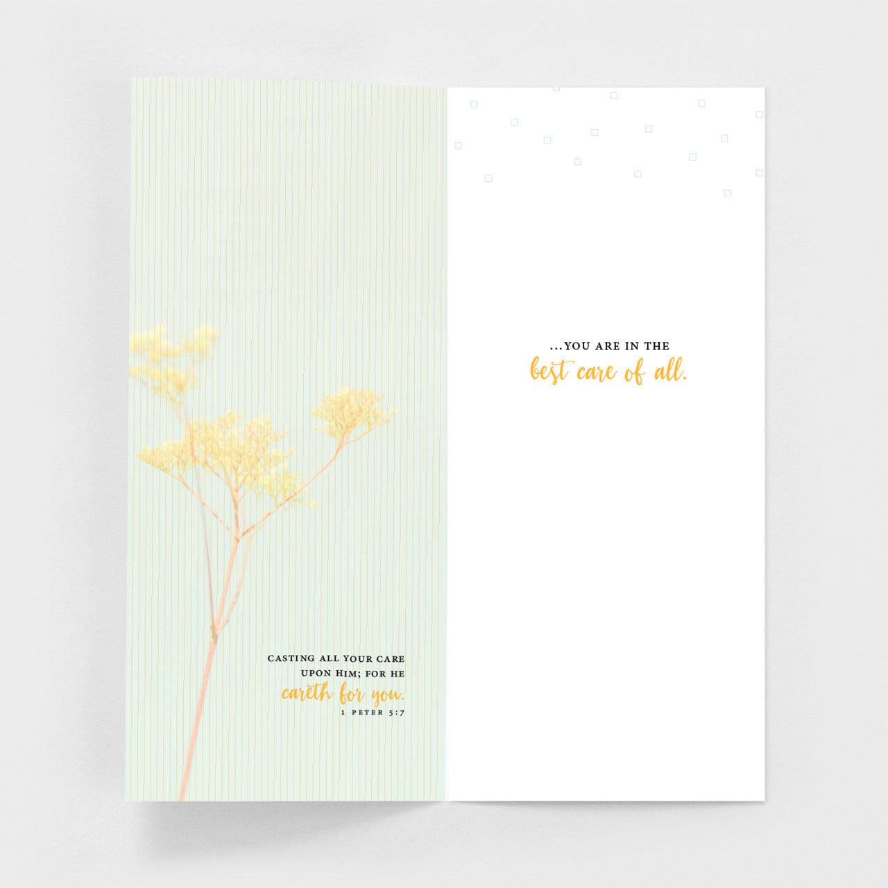 Care of the Lord Get Well Greeting Card - Care of the Lord Get Well Greeting Card - Default Title - Salt and Honey