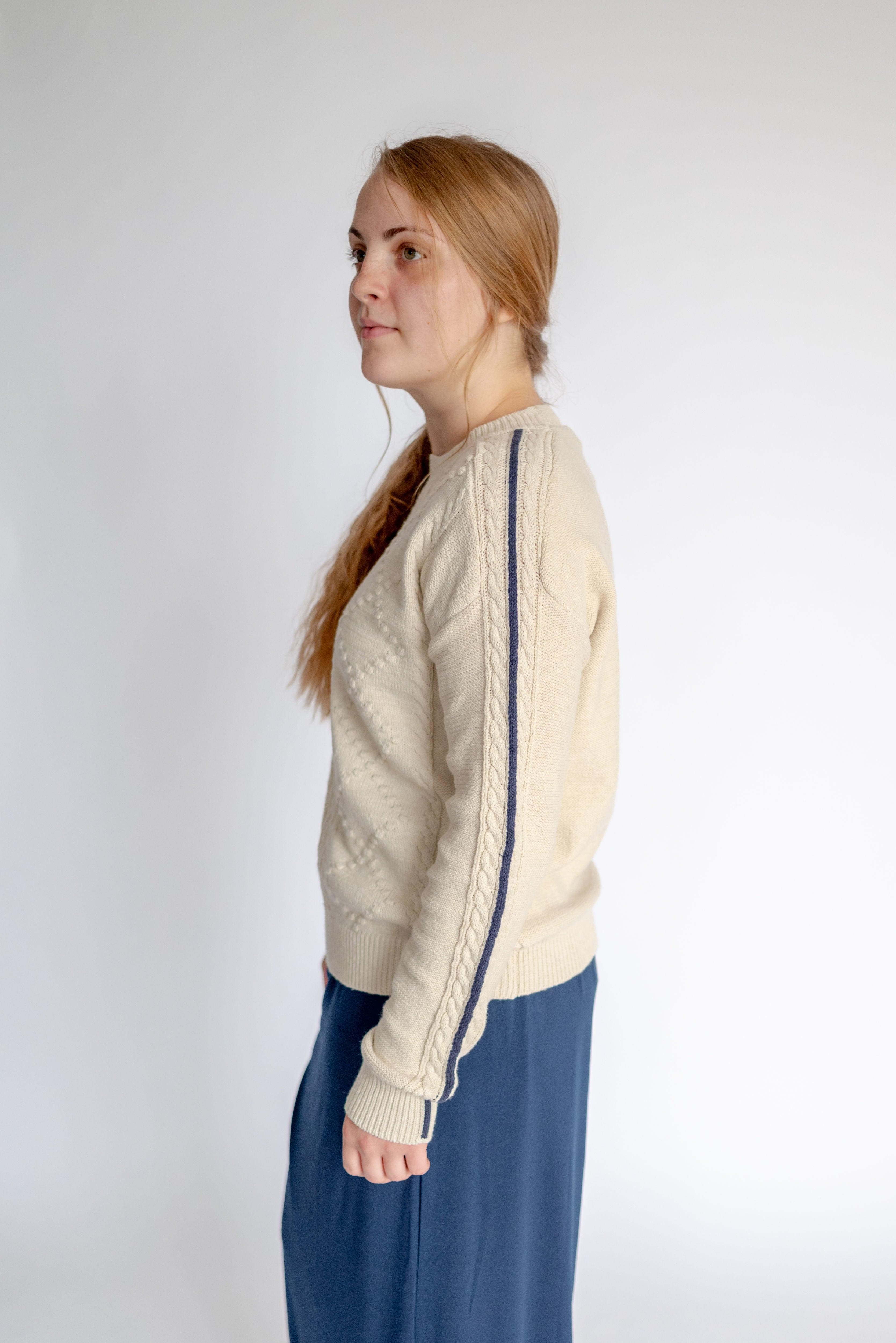 Carly Cable Knit Sweater in Almond - Carly Cable Knit Sweater in Almond - undefined - Salt and Honey