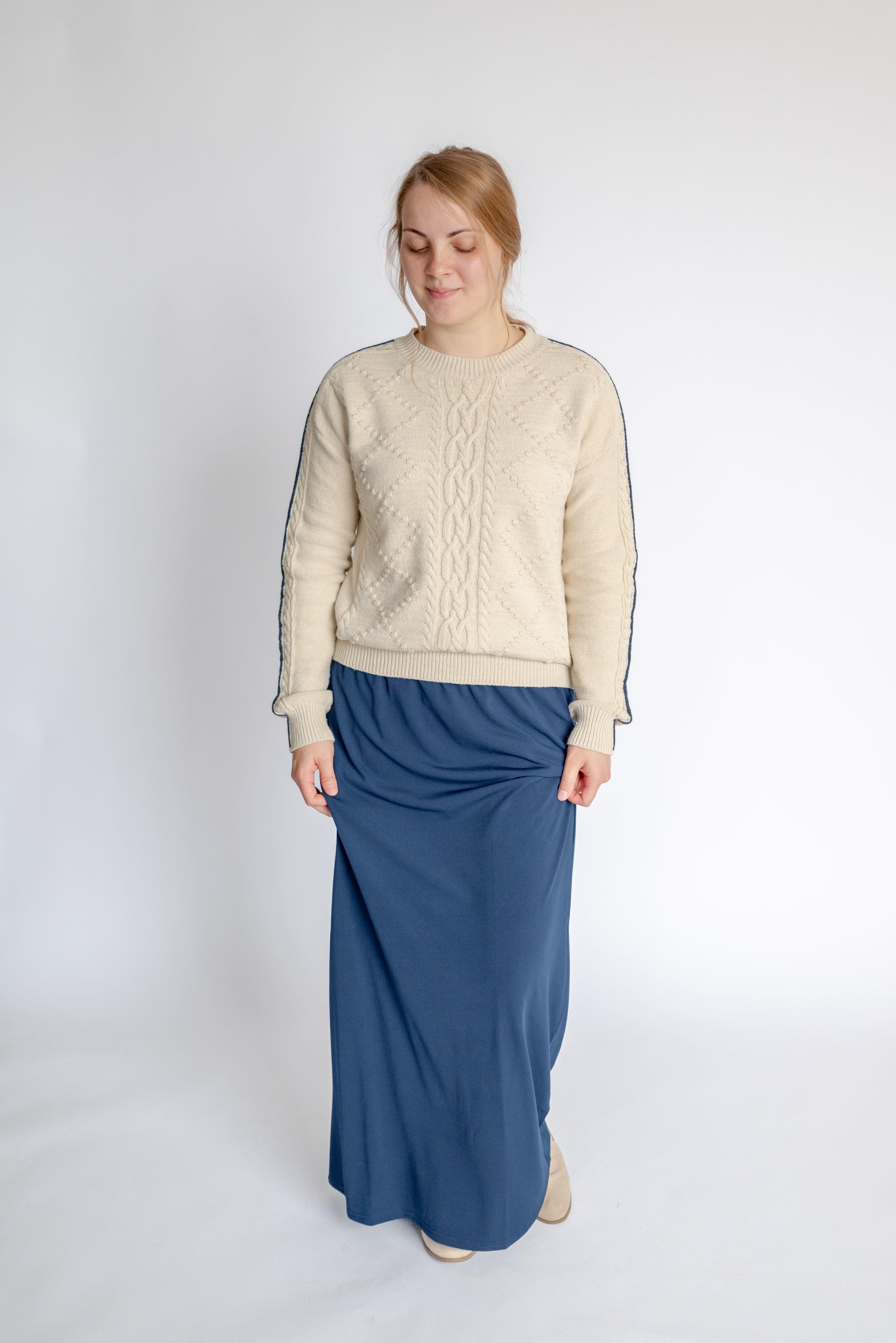 Carly Cable Knit Sweater in Almond - Carly Cable Knit Sweater in Almond - undefined - Salt and Honey