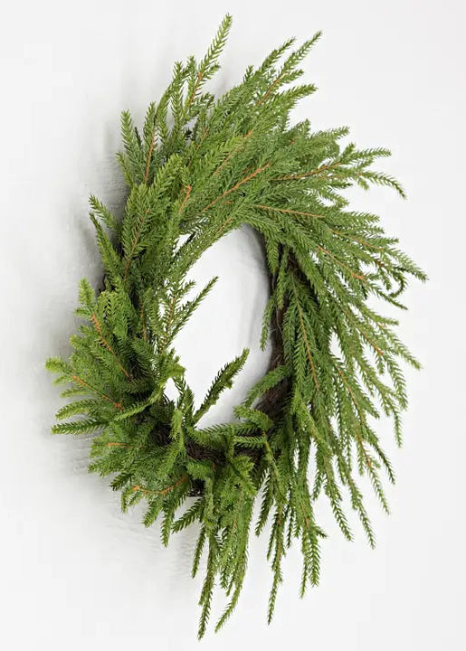 Soft Touch Evergreen Pine Wreath