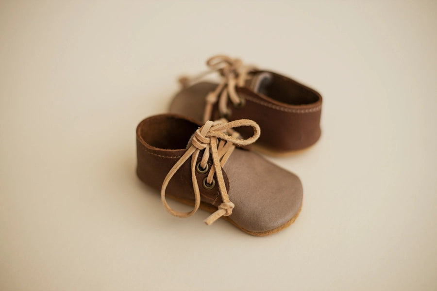 Baby Oxfords in Dark Brown